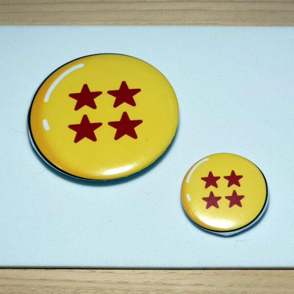 Anime Inspired Pins: Individual or Set of 5, 2 inch pins, 1 inch pins