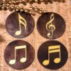 music1 Music Note Beverage Coasters