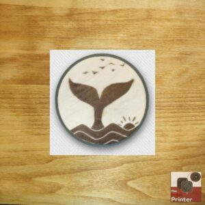 Whale Tail Beverage Coaster
